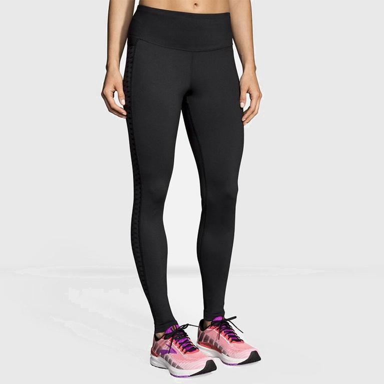 Brooks Greenlight Australia - Women's Running Leggings - Grey (291843-GCB)